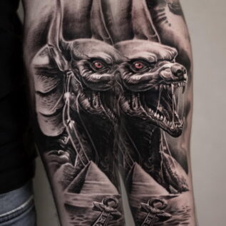black-and-grey-anubis-tattoo