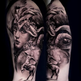 black-and-grey-fantasy-tattoo